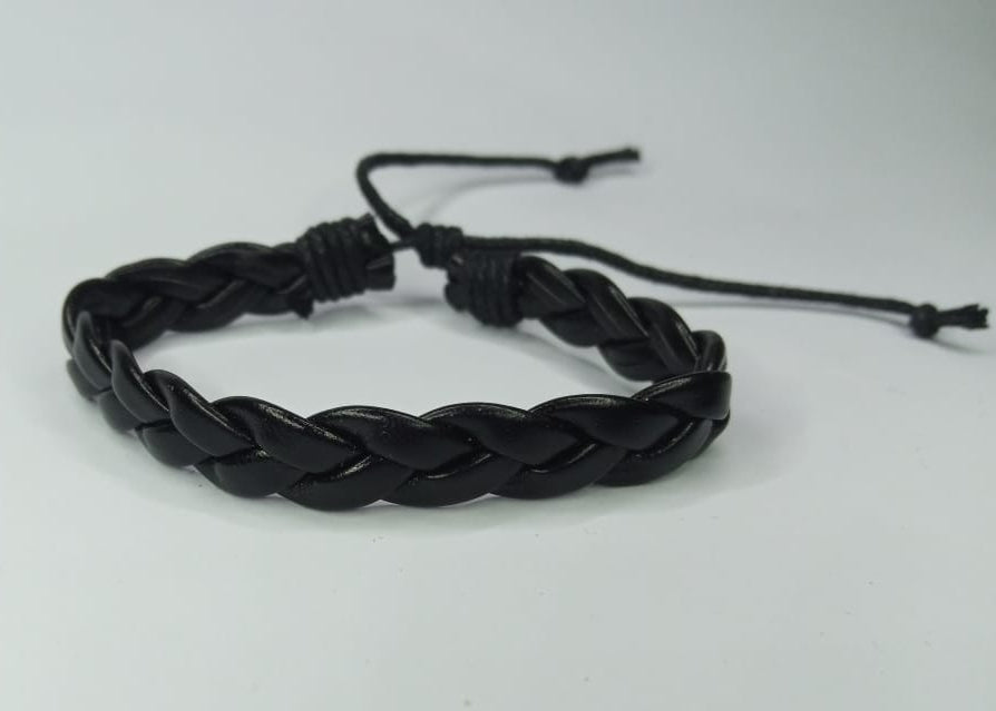 3 Strips Of Leather Bracelet