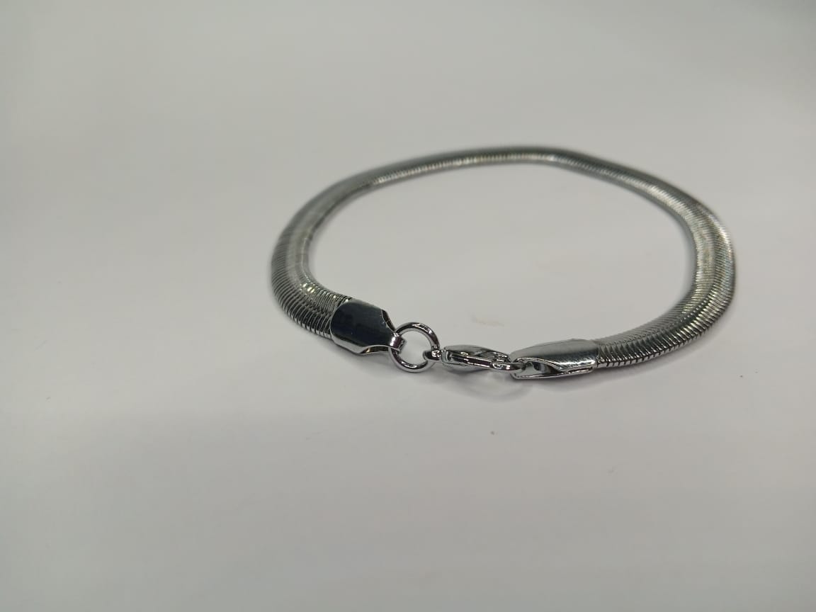 4mm Silver Snake Chain Bracelet