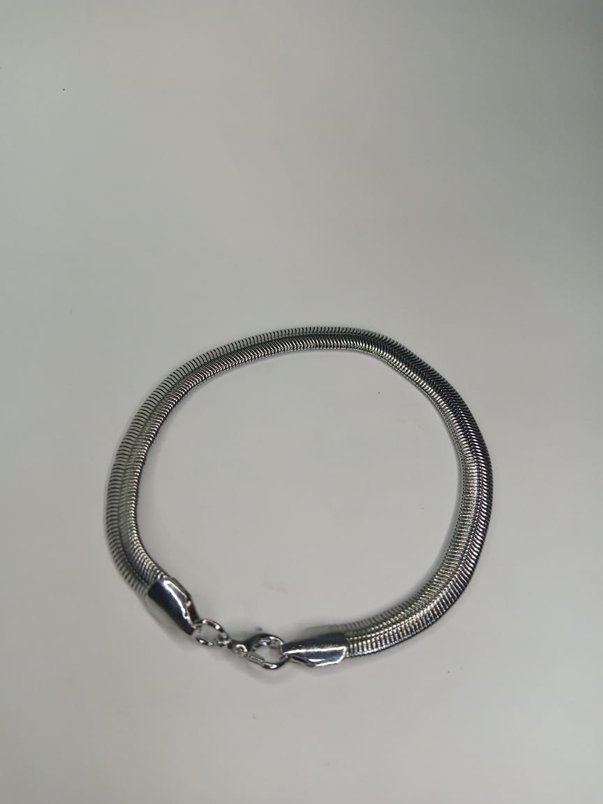 4mm Silver Snake Chain Bracelet