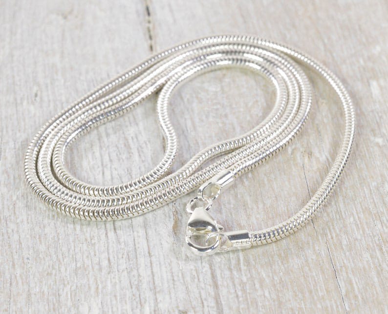 2mm Stainless Steel Snake Necklace Chain