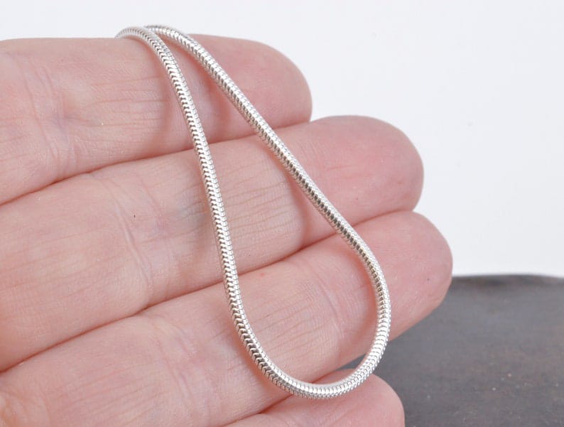 2mm Stainless Steel Snake Necklace Chain